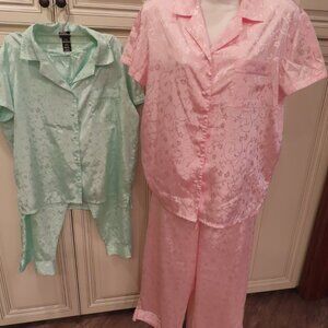 NEW 2 sets Secret Treasures Women Large Pajamas PJs Sleepwear Pink